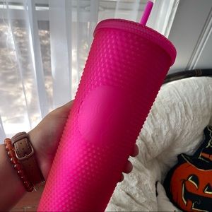 Starbucks 2021 Neon Pink Studded Tumbler